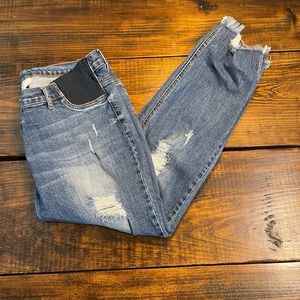 Jessica Simpson Maternity Distressed Jeans Sz L